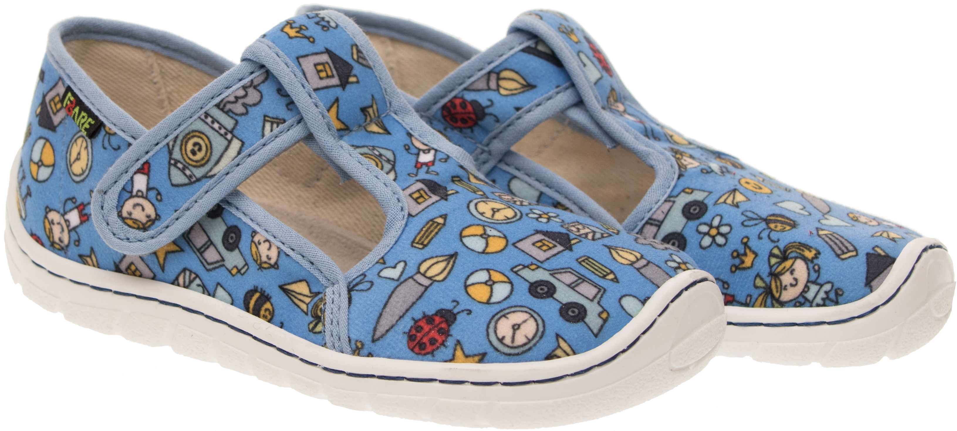 Fare BARE Hausschuhe Slippers Blau 5102401/5202401