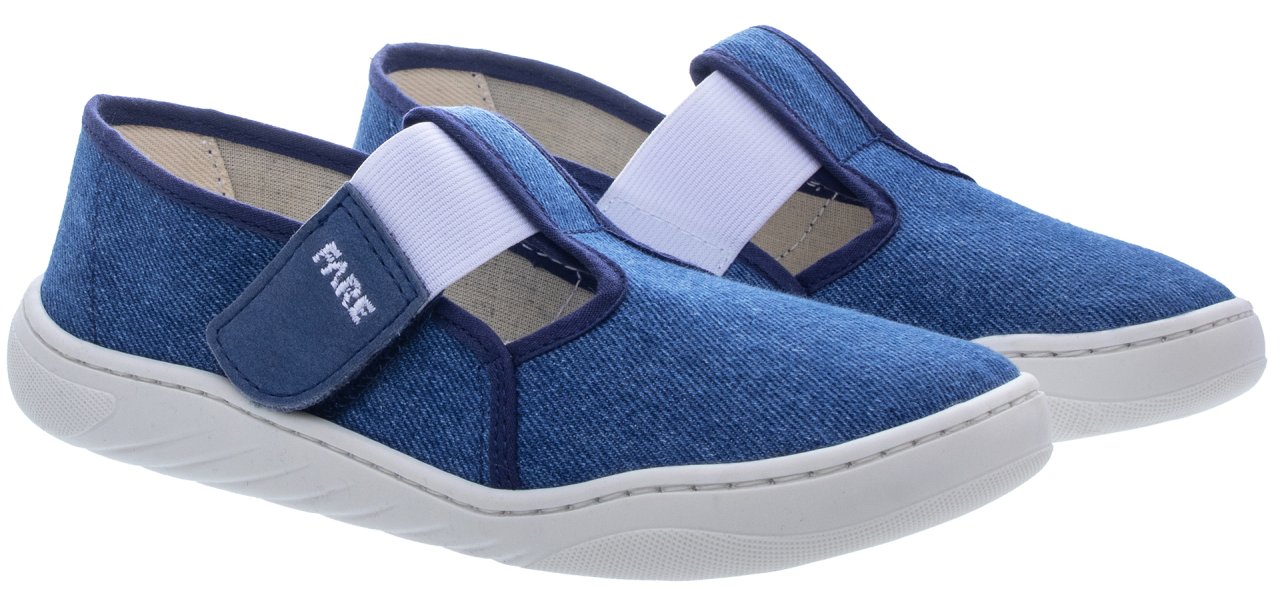 Fare Mid- WIDE (für einen höhen Spann) Hausschuhe Slippers Blue/Weiß