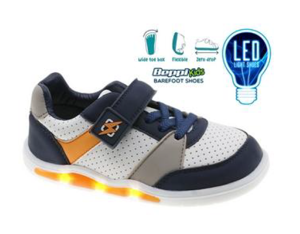 Blinkschuhe Beppi Sapato com Luzes Blue