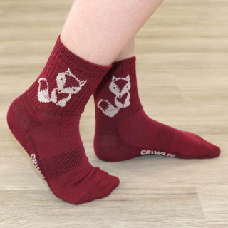 Merino Barfußsocken Crawler Fuchs